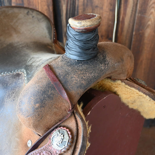 14.5" USED TESKEY'S TEAM ROPING SADDLE Saddles - Used Teskey's Saddlery