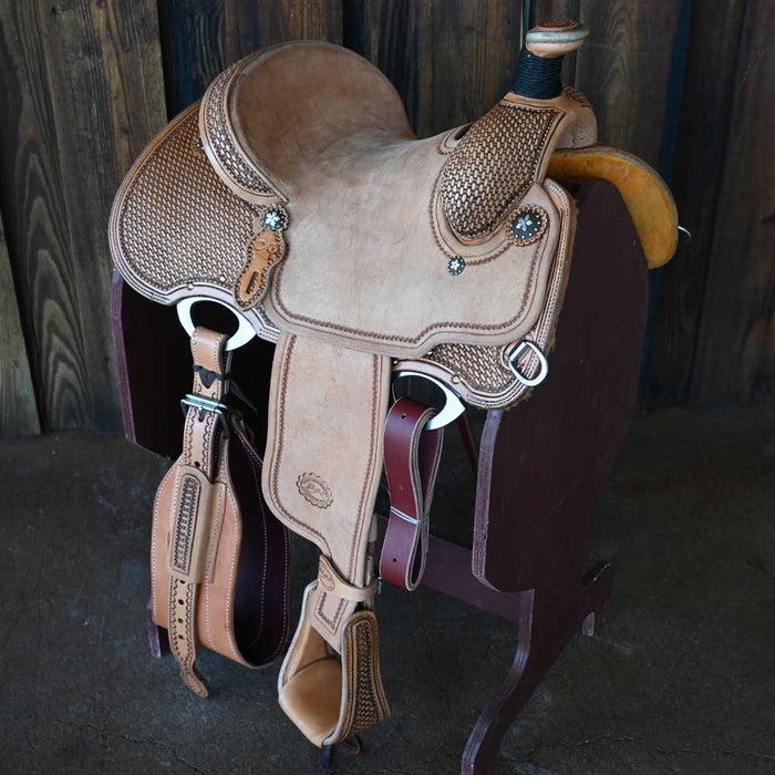 13" PATRICK SMITH YOUTH TEAM ROPING SADDLE Saddles - New Patrick Smith
