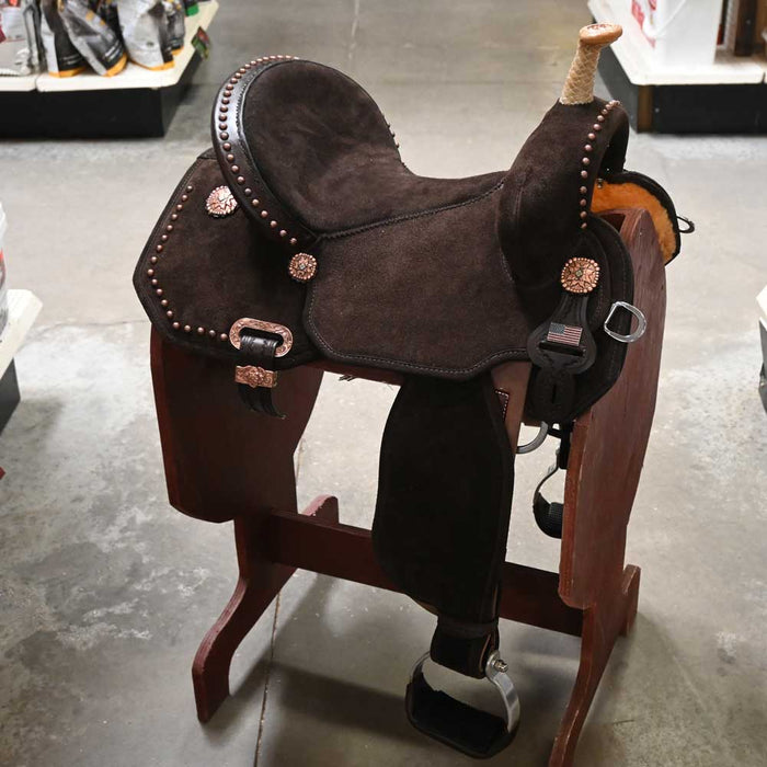 15" CIRCLE Y JOSEY MITCHELL LIGHTWEIGHT BARREL SADDLE Saddles - New Circle Y Saddlery