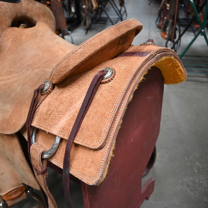 15.5" USED TRENT WARD RANCH CUTTING SADDLE Saddles - Used Trent Ward