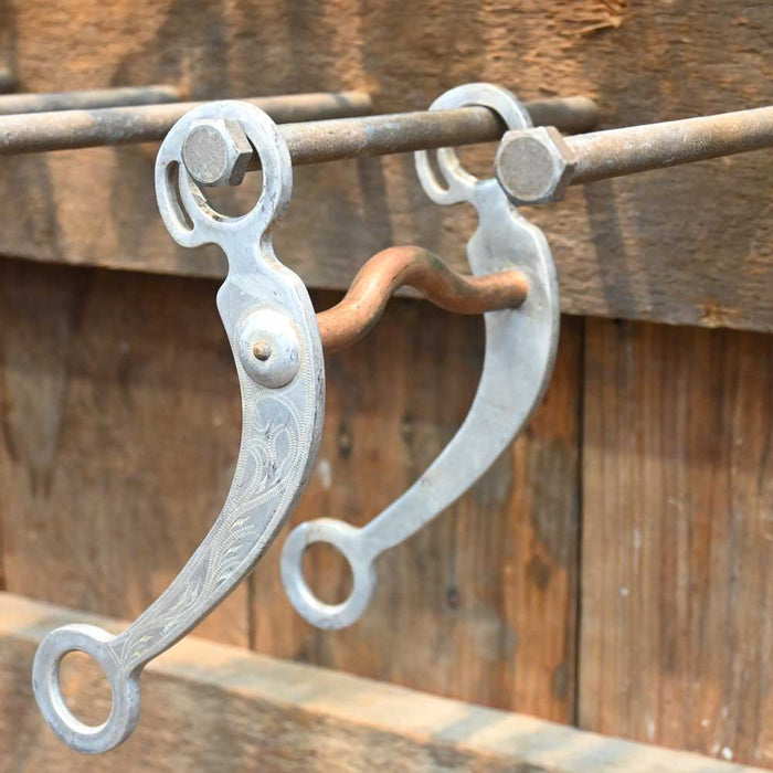 Low Copper Port with Aluminum Shanks Bit TI0518 Tack - Bits MISC