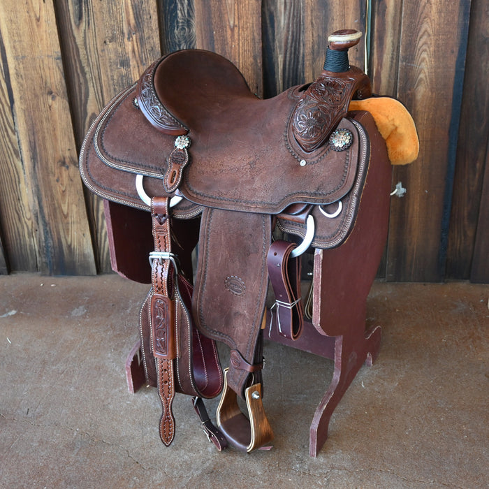 15.5" TESKEY'S TEAM ROPING SADDLE Saddles - New Teskey's Saddlery