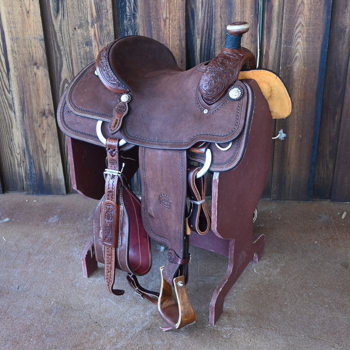14.5" TESKEY'S ROPING SADDLE Saddles - New Teskey's Saddlery
