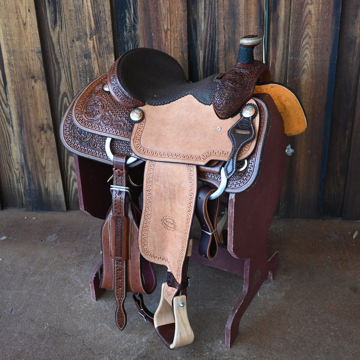 14.5" TESKEY'S TEAM ROPING SADDLE Saddles - New Teskey's Saddlery