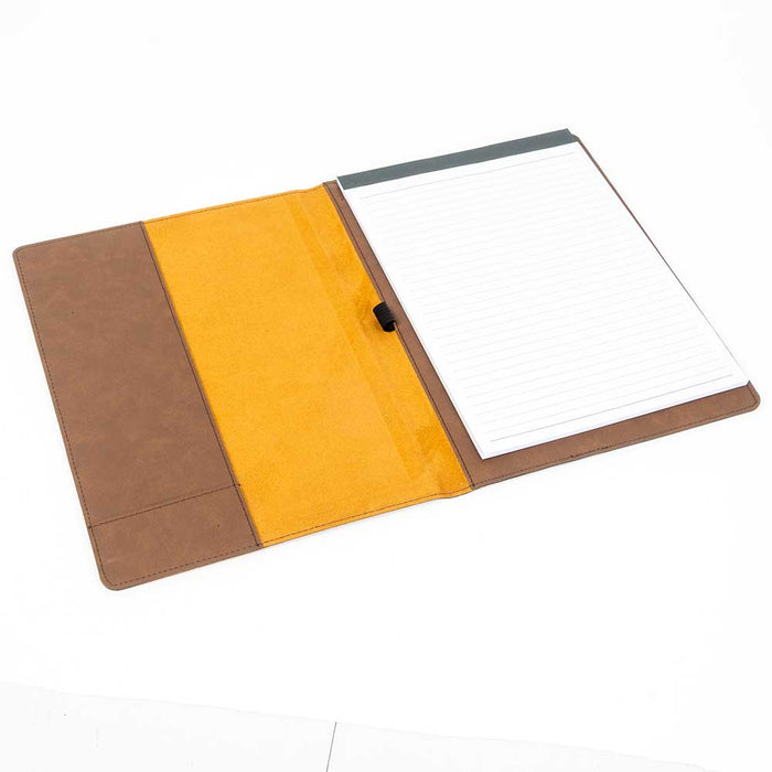 Engravable Leather Notepad Holder Customs & Awards - MISC Trophy