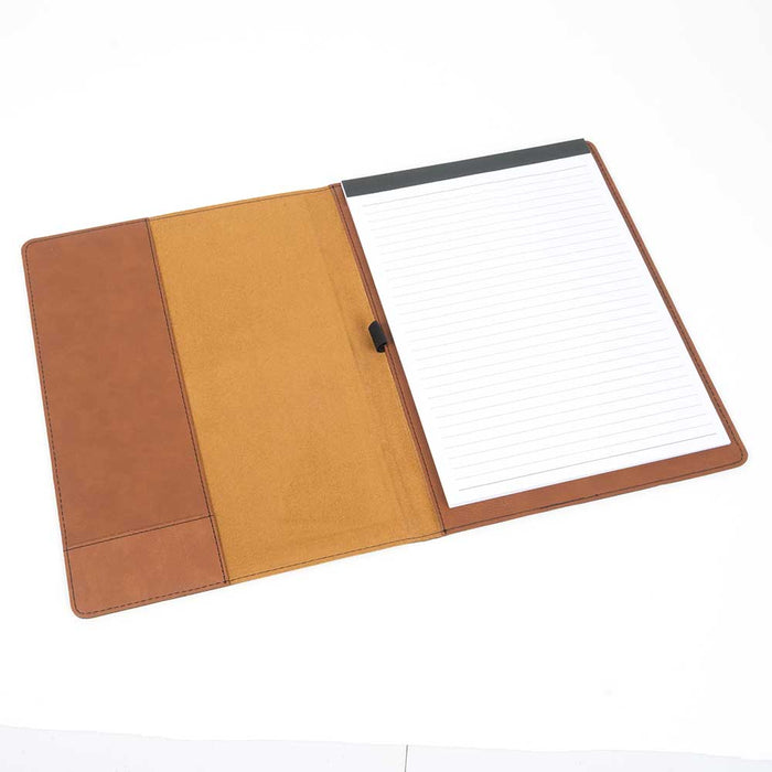 Engravable Leather Notepad Holder Customs & Awards - MISC Trophy