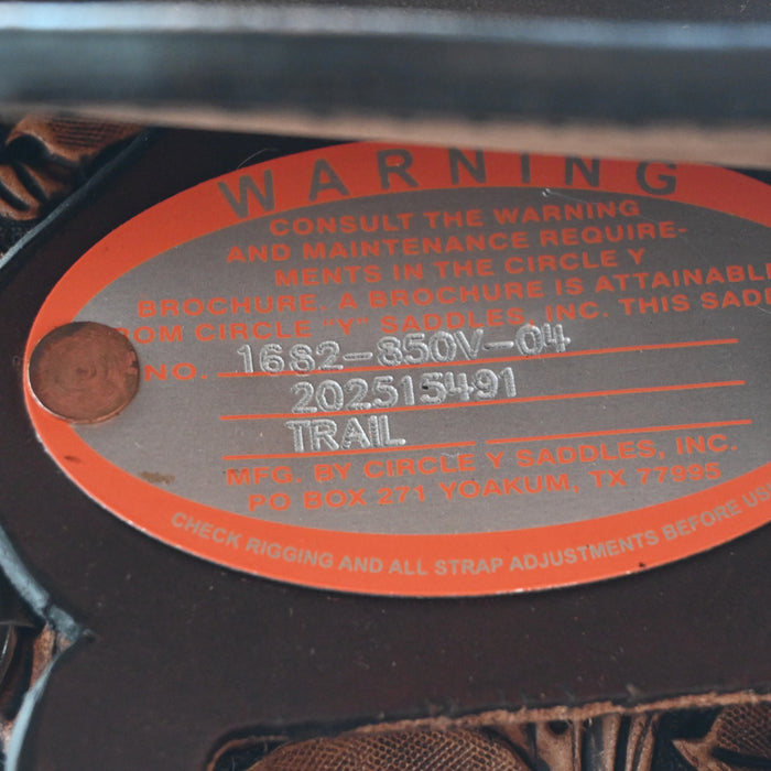 15" CIRCLE Y SUNFLOWER FLEX2 TRAIL SADDLE Saddles - New Circle Y Saddlery