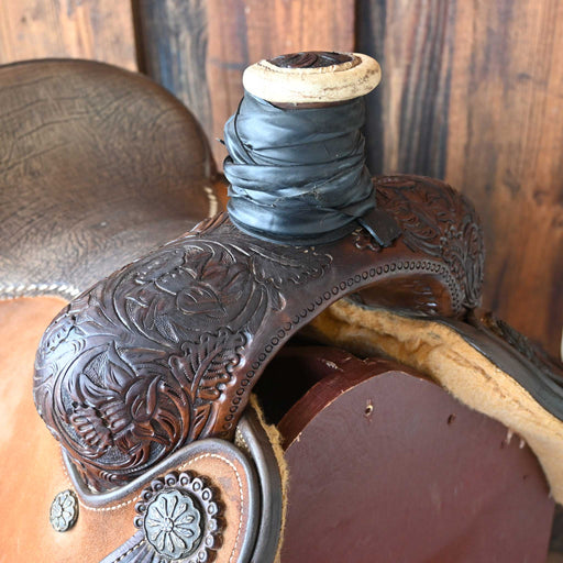 14.5" USED TEXAS SADDLERY TEAM ROPING SADDLE Saddles - Used Texas Saddlery