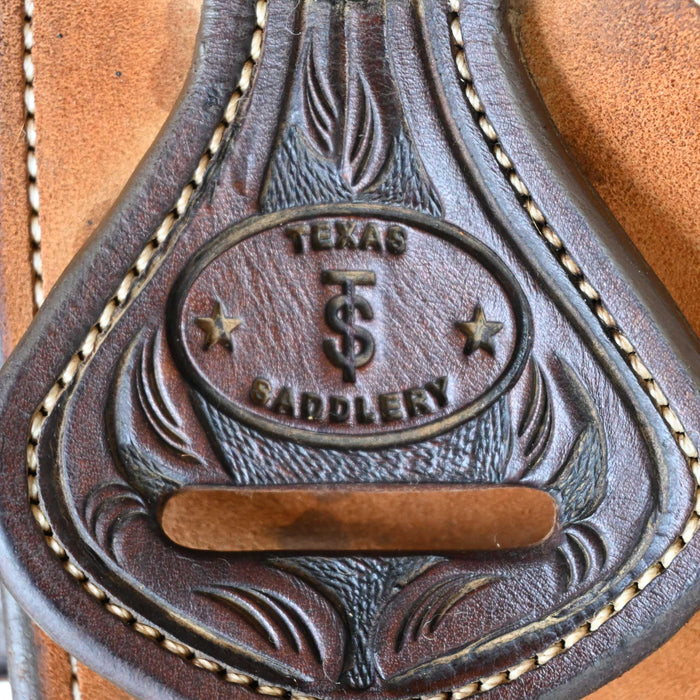 14.5" USED TEXAS SADDLERY TEAM ROPING SADDLE Saddles - Used Texas Saddlery