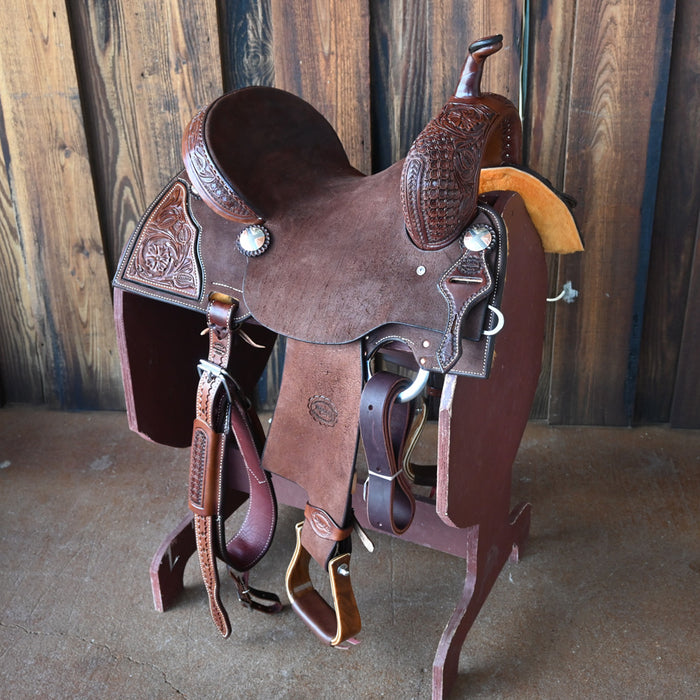 14.5" TESKEY'S BARREL SADDLE Saddles - New Teskey's Saddlery