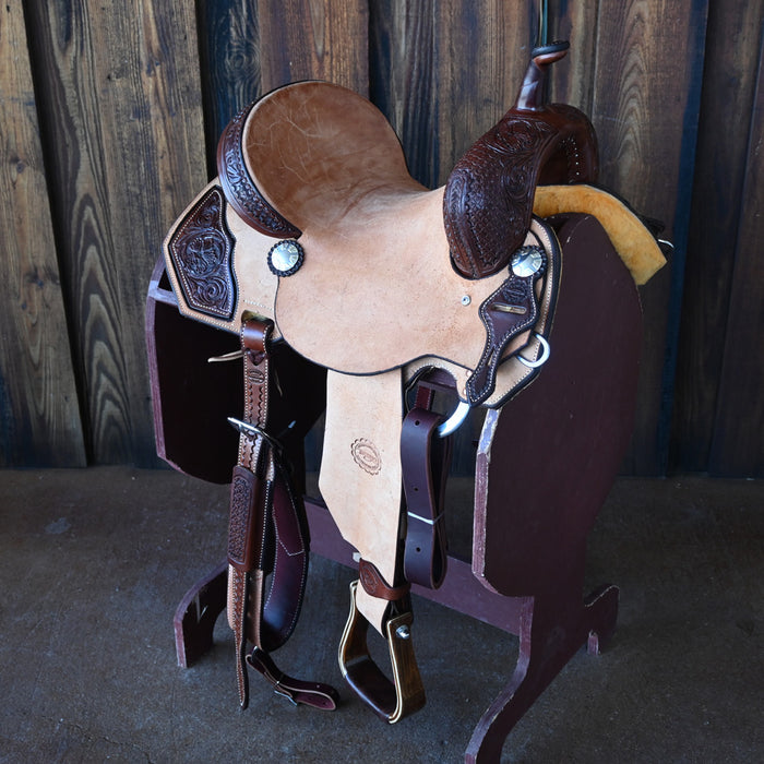 14" TESKEY'S BARREL SADDLE Saddles - New Teskey's Saddlery