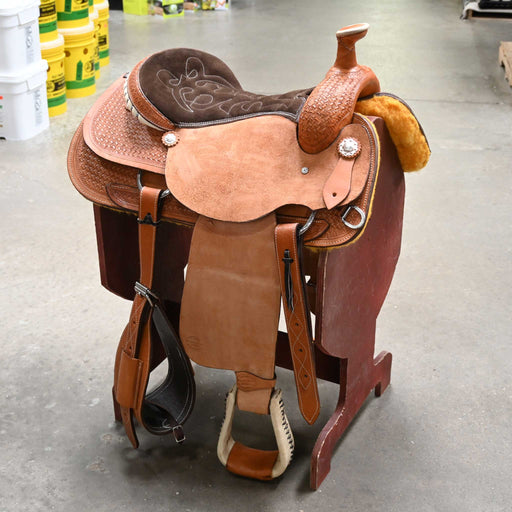 16" BRAZOS RIVER TEAM ROPING SADDLE Saddles - New Brazos River Saddlery