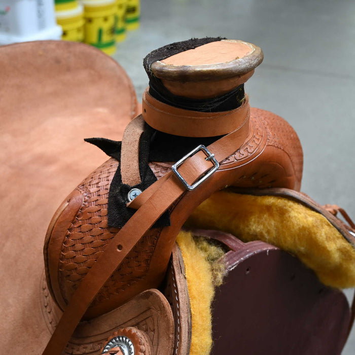 15" BRAZOS RIVER POST HORN SADDLE Saddles - New Brazos River Saddlery