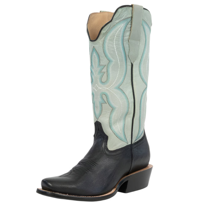 RW Ranch Women's Aqua Goatskin Western Boot WOMEN - Footwear - Boots - Western Boots R Watson