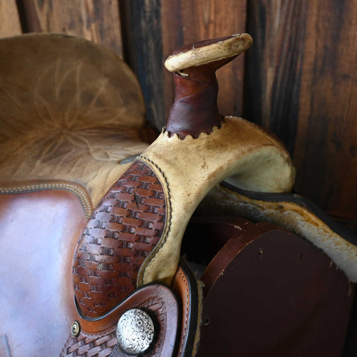 15" USED DAKOTA TEAM ROPING SADDLE Saddles - Used Dakota Saddlery