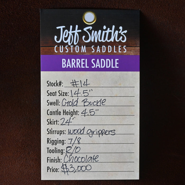 14.5" JEFF SMITH BARREL SADDLE Saddles - New Jeff Smith