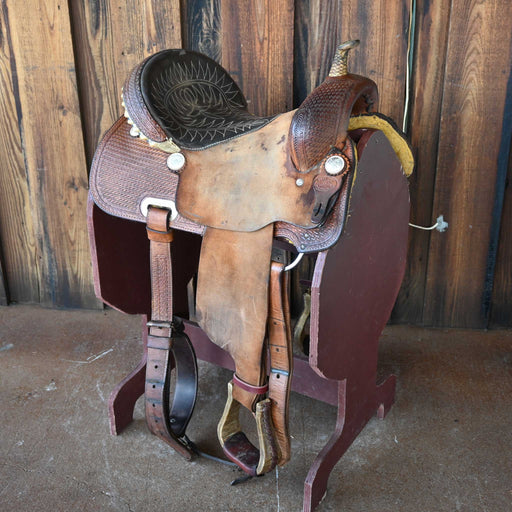 14.5" USED BILLY COOK BARREL SADDLE Saddles - Used Billy Cook