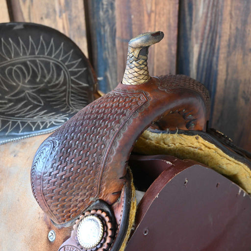 14.5" USED BILLY COOK BARREL SADDLE Saddles - Used Billy Cook