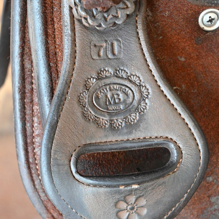 14.5" USED MATT BRUTON POST HORN SADDLE Saddles - Used Matt Bruton