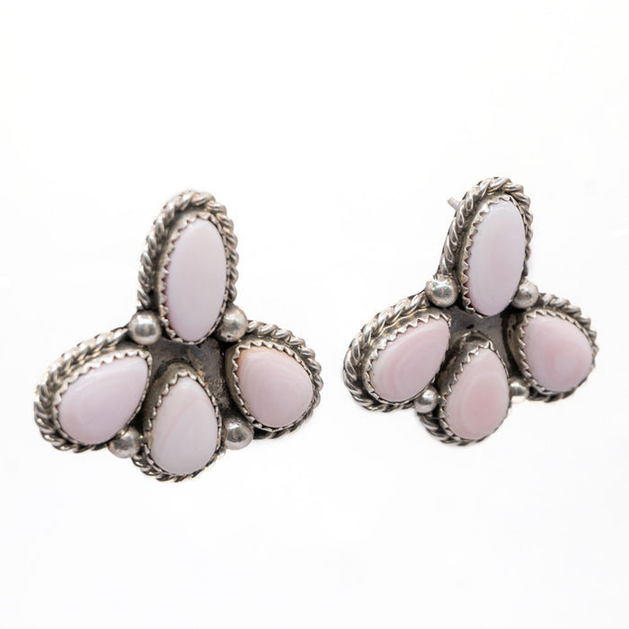 Maxine Ramirez Pink Conch Stud Earrings WOMEN - Accessories - Jewelry - Earrings Indian Touch of Gallup