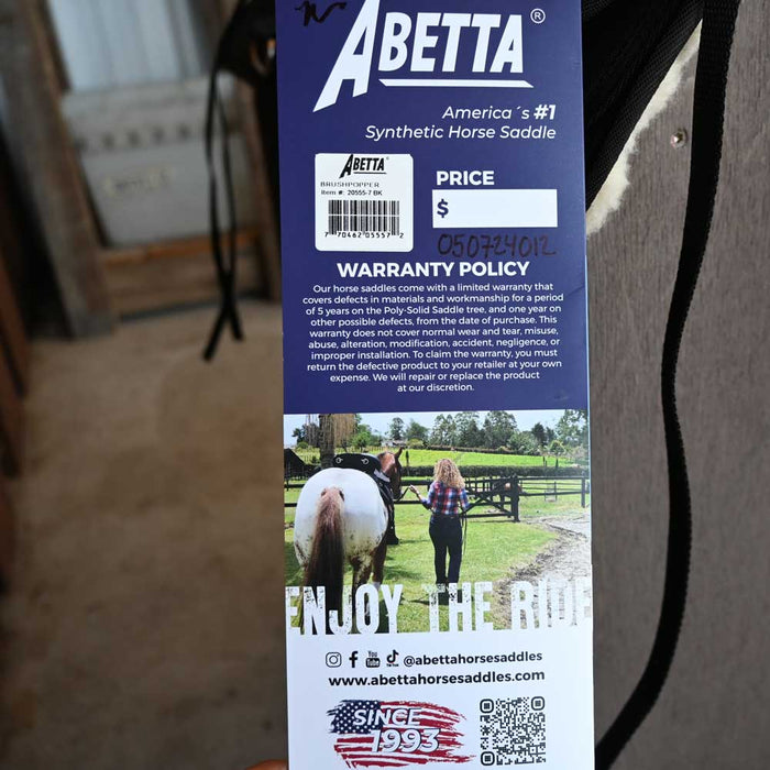17" ABETTA BRUSHPOPPER TRAIL SADDLE Saddles - New Abetta Saddle Co