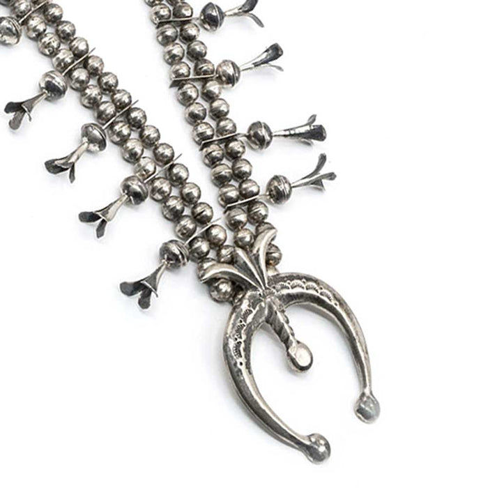 Vintage 1960 Sterling Begay Squash Blossom Necklace WOMEN - Accessories - Jewelry - Necklaces TESKEY'S