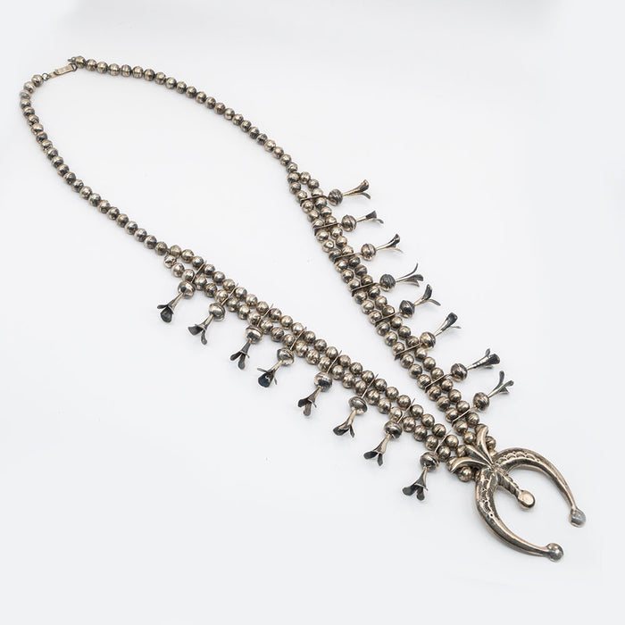 Vintage 1960 Sterling Begay Squash Blossom Necklace WOMEN - Accessories - Jewelry - Necklaces TESKEY'S