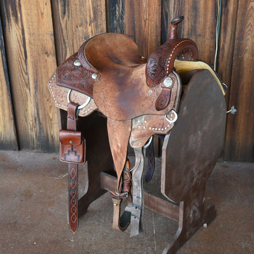 13.5" USED ROO HIDE BARREL SADDLE Saddles - Used ROO HIDE
