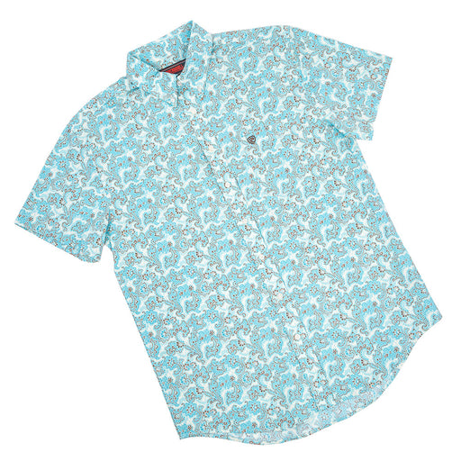 Rock & Roll Denim Men's Paisley Button Down Shirt - FINAL SALE MEN - Clothing - Shirts - Short Sleeve Panhandle