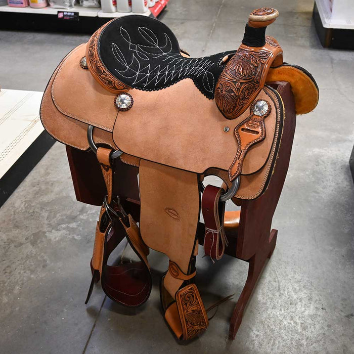 15" TESKEY'S TEAM ROPING SADDLE Saddles - New Teskey's Saddlery
