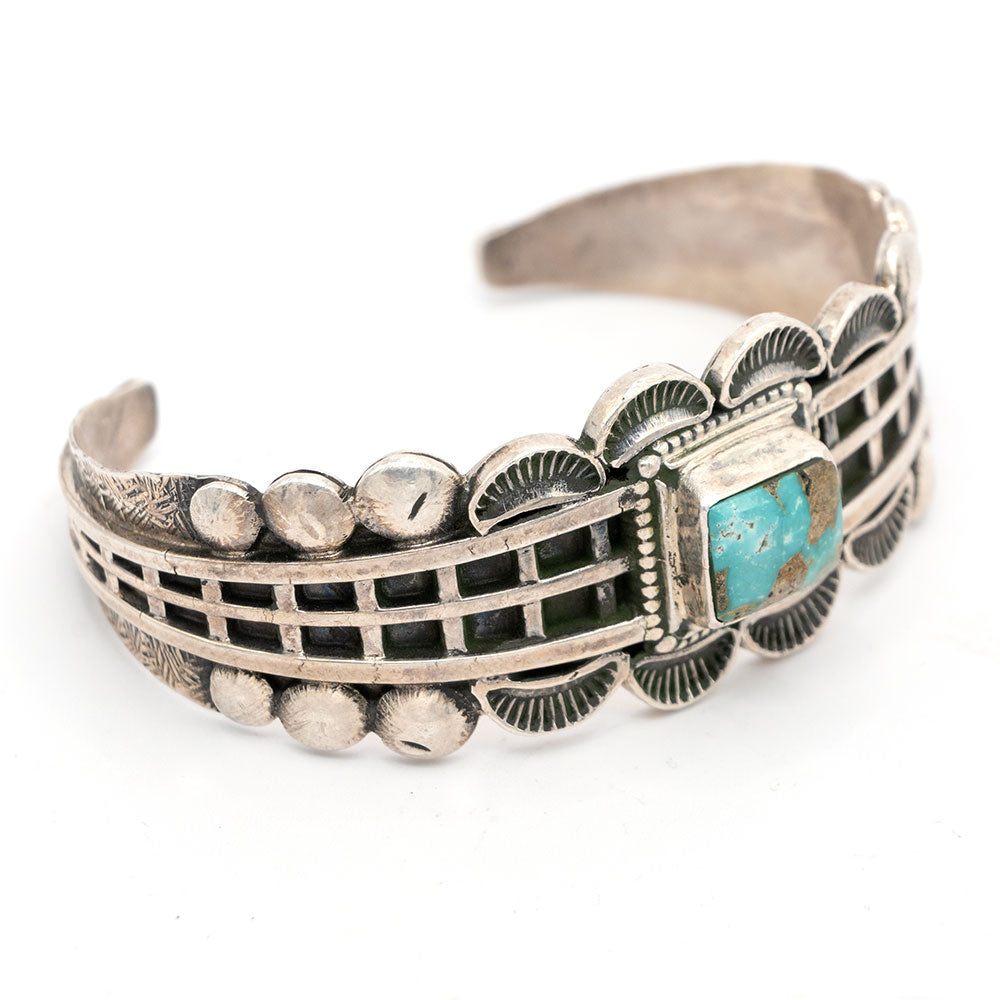 JP Original Zuni Turquoise Silver Cuff Bracelet WOMEN - Accessories - Jewelry - Bracelets MISC