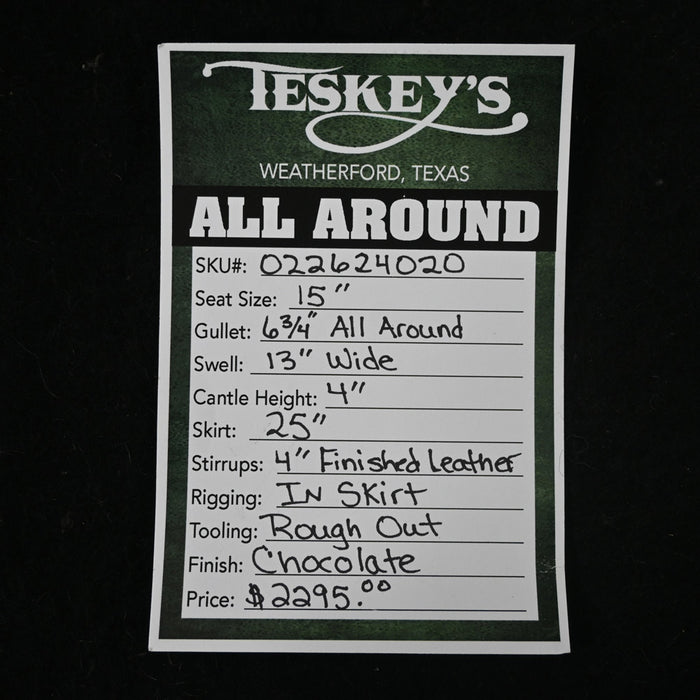 15" TESKEY'S ALL AROUND SADDLE Saddles - New Teskey's Saddlery