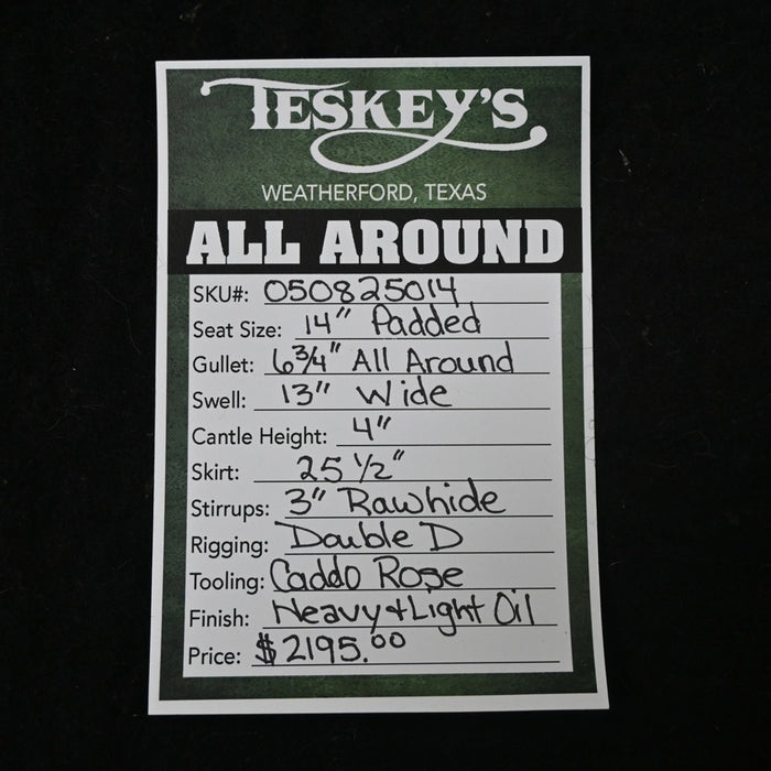 14" TESKEY'S ALL AROUND SADDLE Saddles - New Teskey's Saddlery