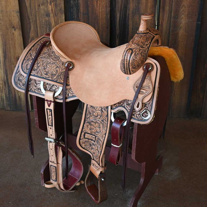 16" JEFF SMITH BEAU GALYEAN RANCH CUTTER SADDLE Saddles - New Jeff Smith