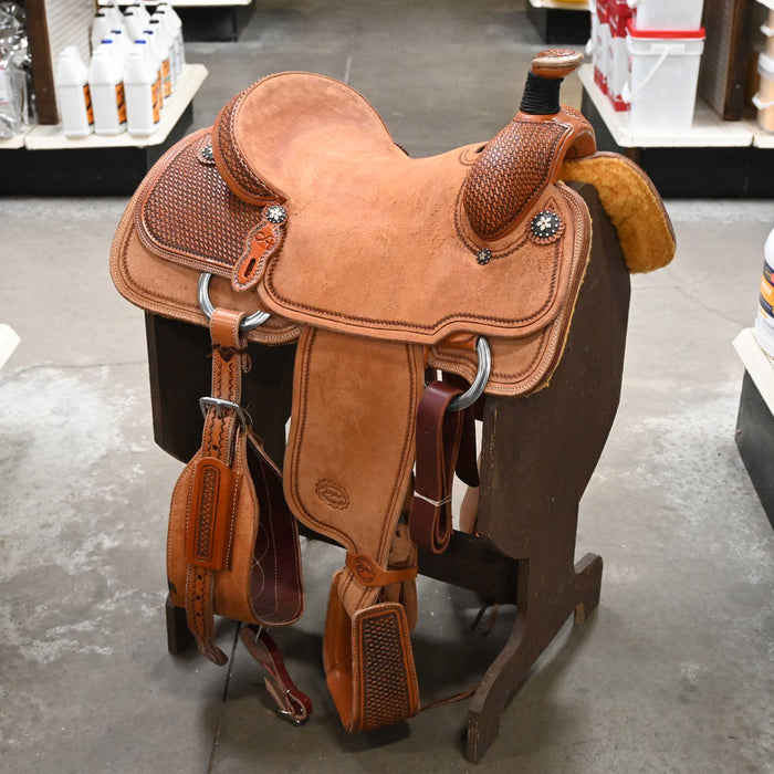 15.5" PATRICK SMITH TEAM ROPING SADDLE