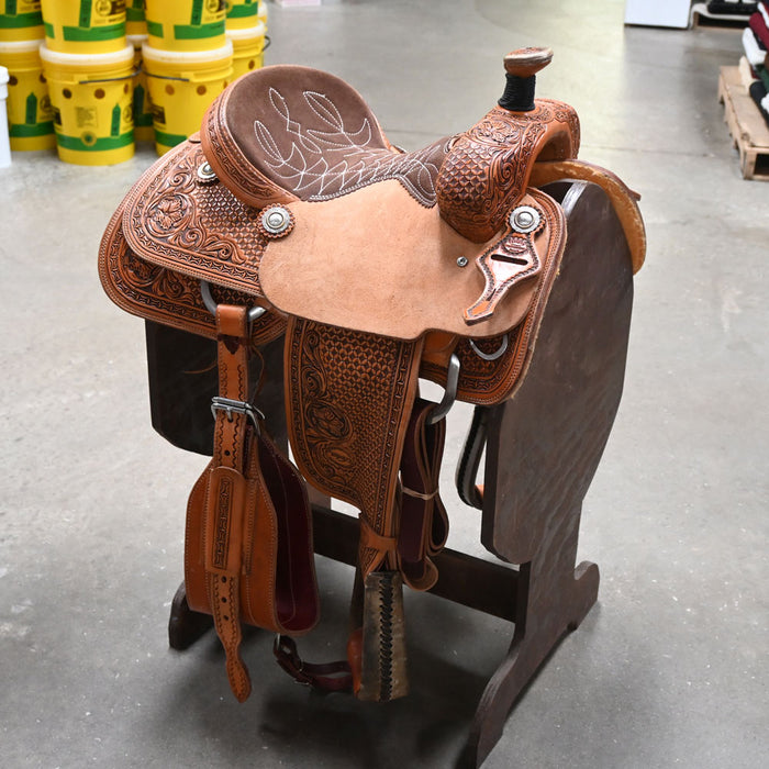 14" USED TESKEY'S ROPING SADDLE Saddles - Used Teskey's Saddlery