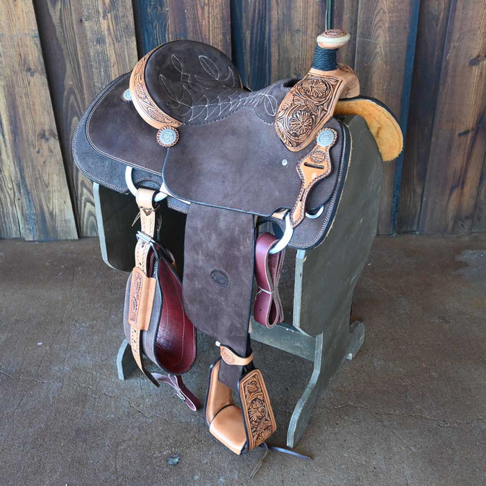 15" TESKEY'S ROPNG SADDLE Saddles - New Teskey's Saddlery