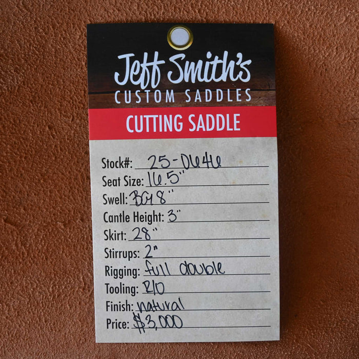 16.5" JEFF SMITH BEAU GALYEAN CUTTING SADDLE Saddles - New Jeff Smith