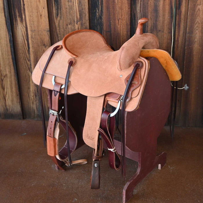 16.5" JEFF SMITH BEAU GALYEAN CUTTING SADDLE Saddles - New Jeff Smith