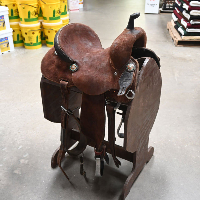 13.5" USED JEFF SMITH XTREME BARREL SADDLE Saddles - Used Jeff Smith