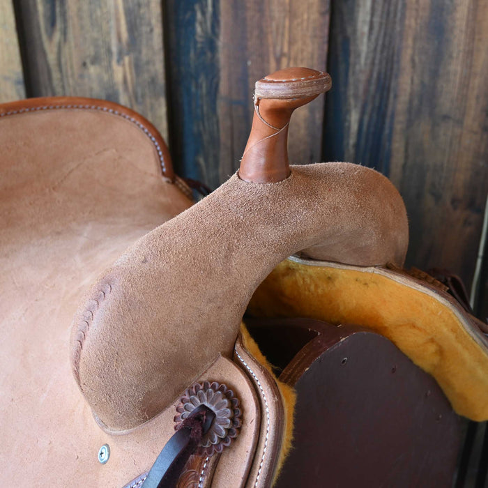 16.5" JEFF SMITH BEAU GALYEAN CUTTING SADDLE Saddles - New Jeff Smith