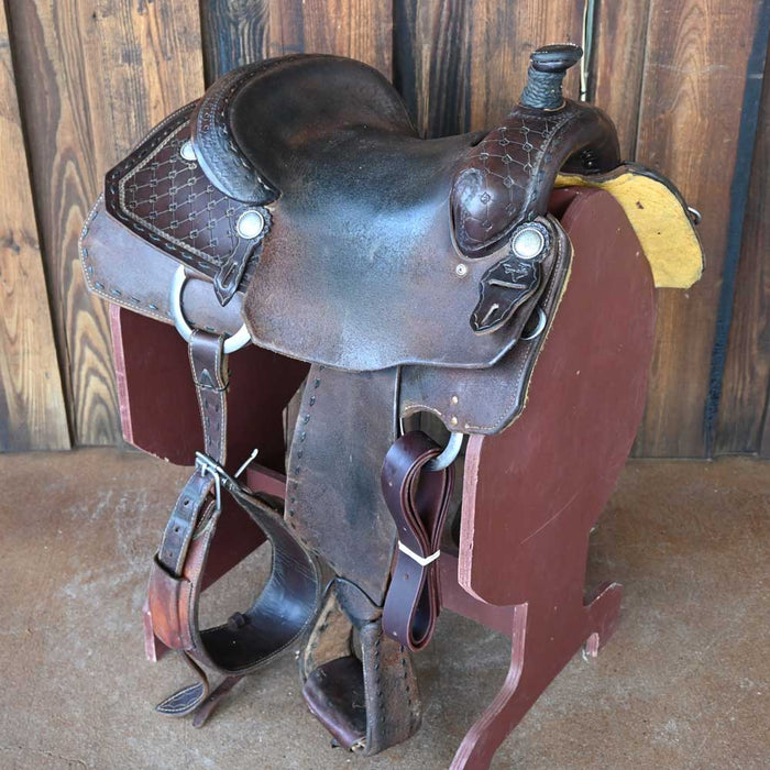 14" USED BIG G ROPING SADDLE Saddles - Used Big G Saddles