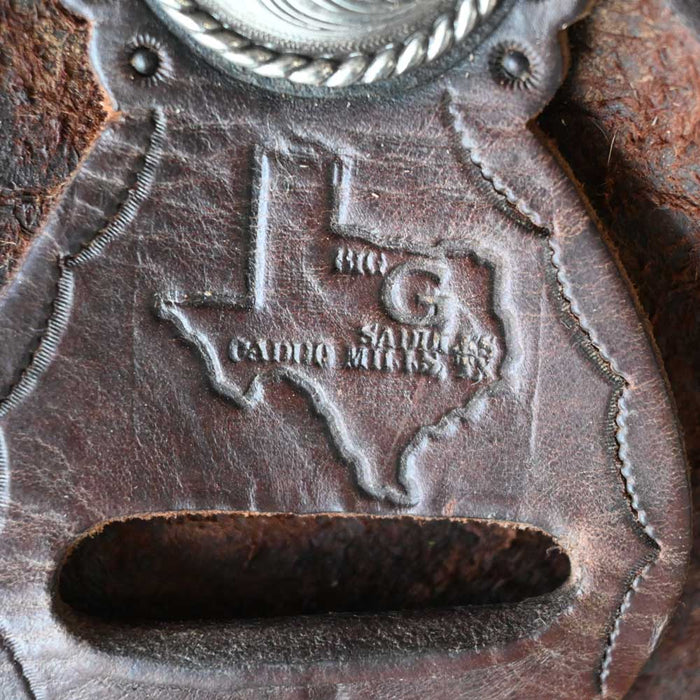 14" USED BIG G TEAM ROPING SADDLE Saddles - Used Big G Saddles