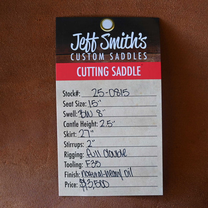 15" JEFF SMITH BUSTER WELCH CUTTING SADDLE Saddles - New Jeff Smith