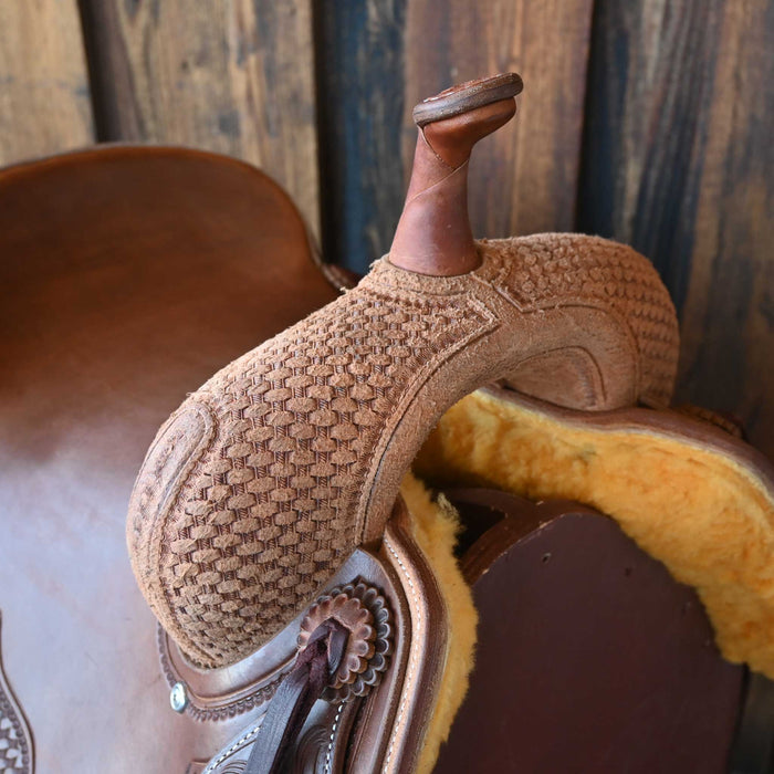 15.5" JEFF SMITH BEAU GALYEAN CUTTING SADDLE Saddles - New Jeff Smith