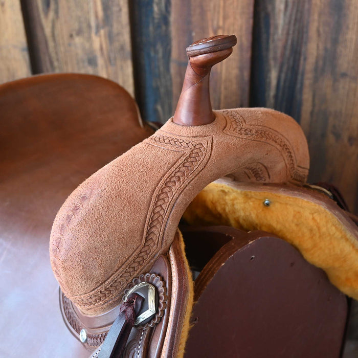 15.5" JEFF SMITH BEAU GALYEAN CUTTING SADDLE Saddles - New Jeff Smith
