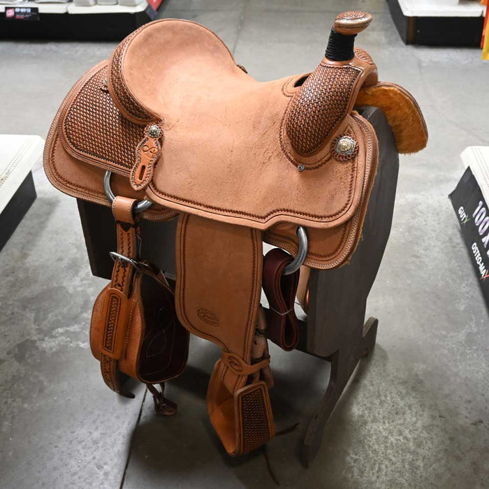 15.5" PATRICK SMITH TEAM ROPING SADDLE Saddles - New Patrick Smith