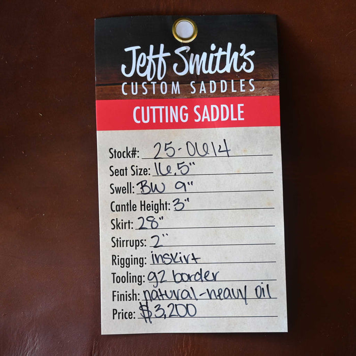 16.5" JEFF SMITH BUSTER WELCH CUTTING SADDLE Saddles - New Jeff Smith