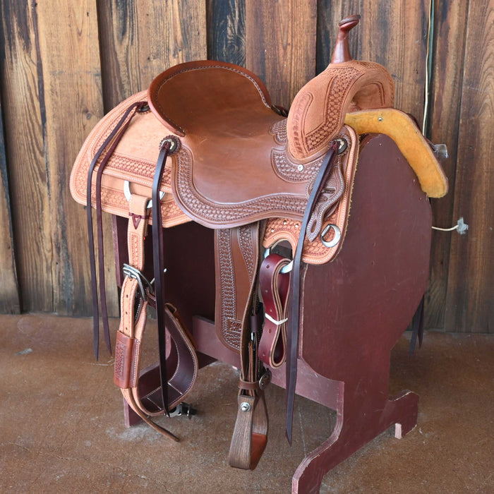 16.5" JEFF SMITH BUSTER WELCH CUTTING SADDLE Saddles - New Jeff Smith
