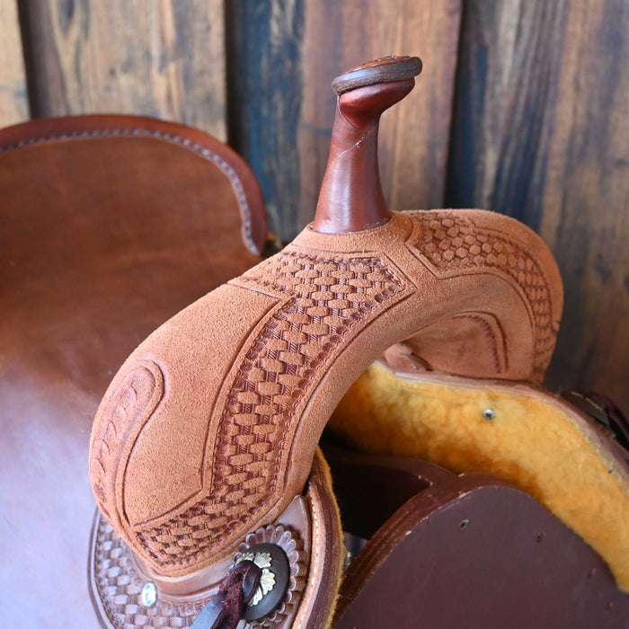 16.5" JEFF SMITH BUSTER WELCH CUTTING SADDLE Saddles - New Jeff Smith